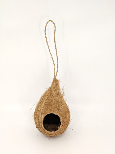 Coconut shell birdhouse 100 - shell,
