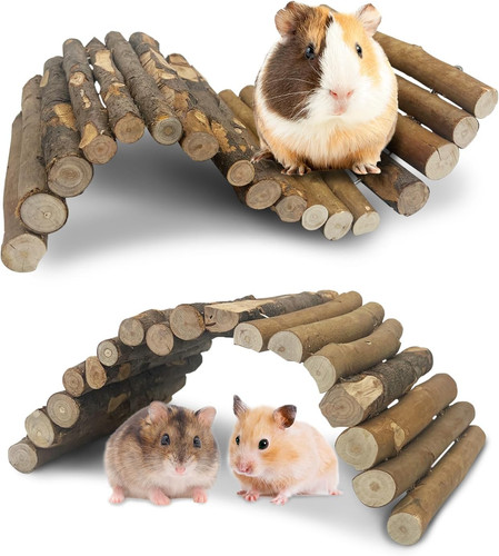Wooden hamster bridge ladder - wooden,